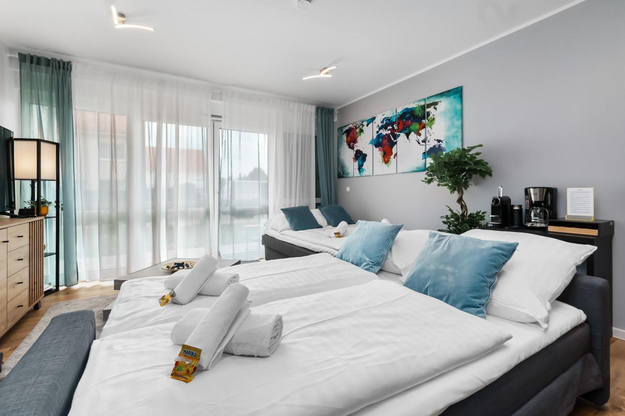Design Luxus, Vollausstattung, Neubau, 30Min Hbf Leipzig 8, Naehe Flughfaen, Bmw, Dhl, Amazon Apartment Schkeuditz Ngoại thất bức ảnh